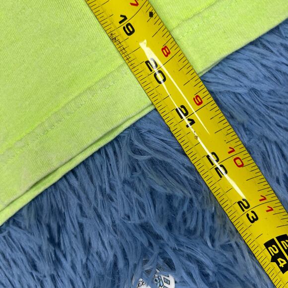 VINTAGE Lake Winnipesaukee Flower Green Blue T Shirt One Size Retro 90s - Picture 6 of 9